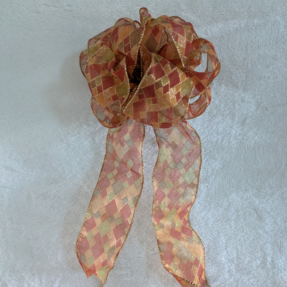 Elegant Autumn Ribbon Bow